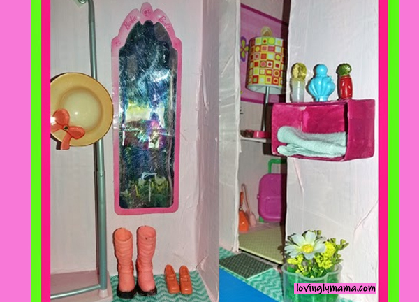 DIY Barbie Dream Doll House - Barbie doll - Barbie doll house - how to make a doll house - homeschooling - summer craft - homeschooling - Bacolod mommy blogger- doll furniture