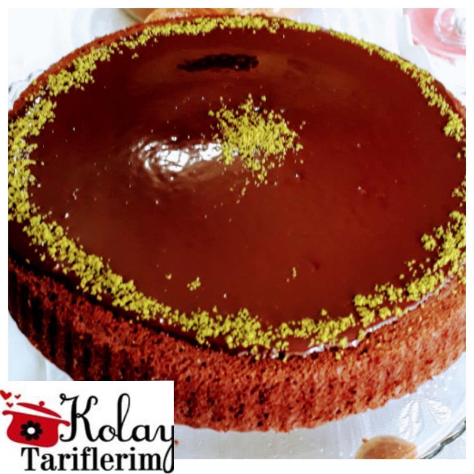 Tart Kalıbında Çikolata Soslu Kek Tarifi Kolay Tariflerim Pratik