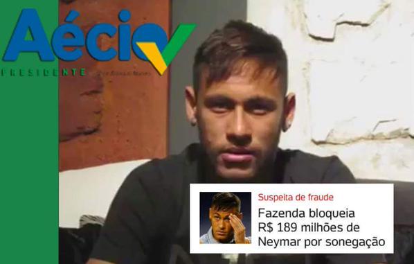 Resultado de imagem para Neymar com Aécio