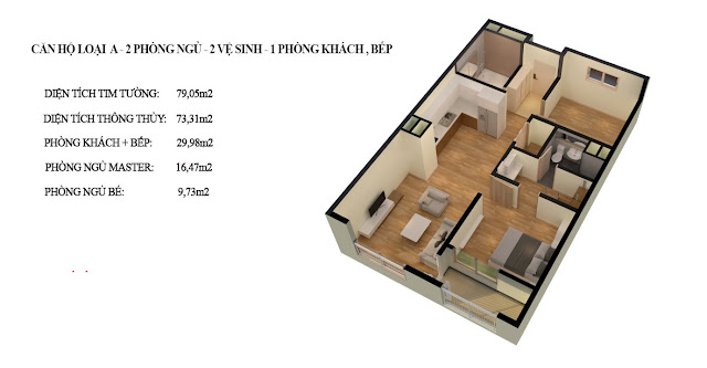 Thiết kế căn hộ loại A