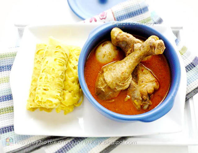 Citra's Home Diary: Kari Ayam dengan roti jala / #Indonesian style Chicken #Curry serve with net