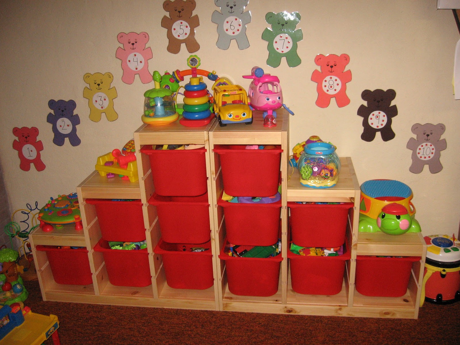 Life as a Family of Four..... Toy Shelves