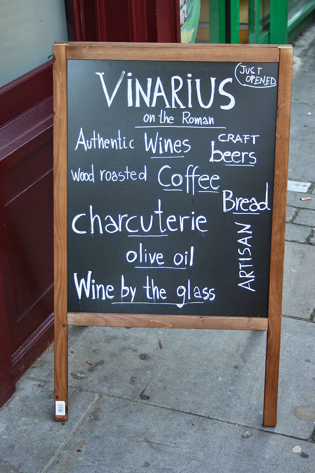 wanton flavours VINARIUS WINE BAR AND WINE STORE ROMAN ROAD MARKET