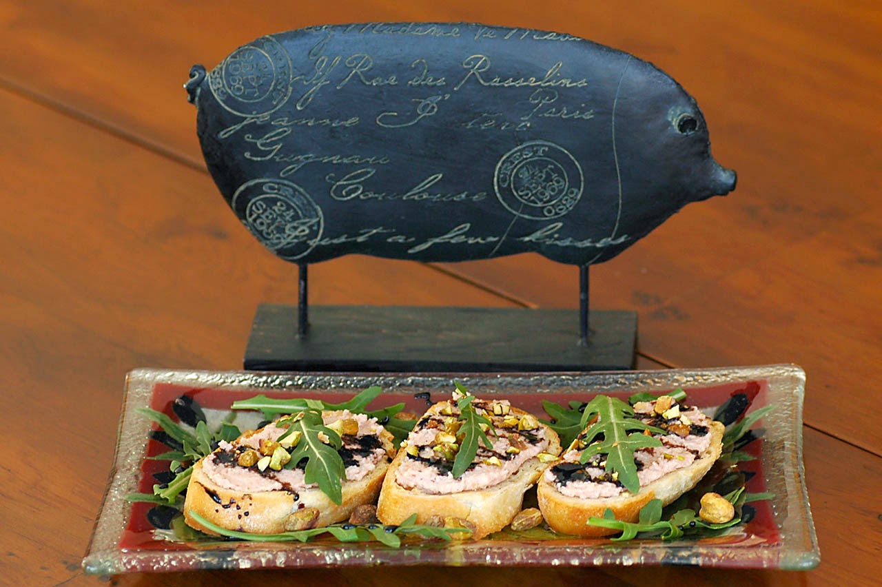 Savoring Time in the Kitchen Mortadella Spread Bruschetta