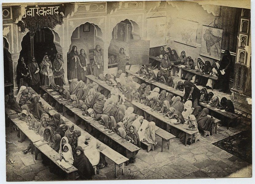 Girls School in Jaipur, Rajasthan - c1870-80's