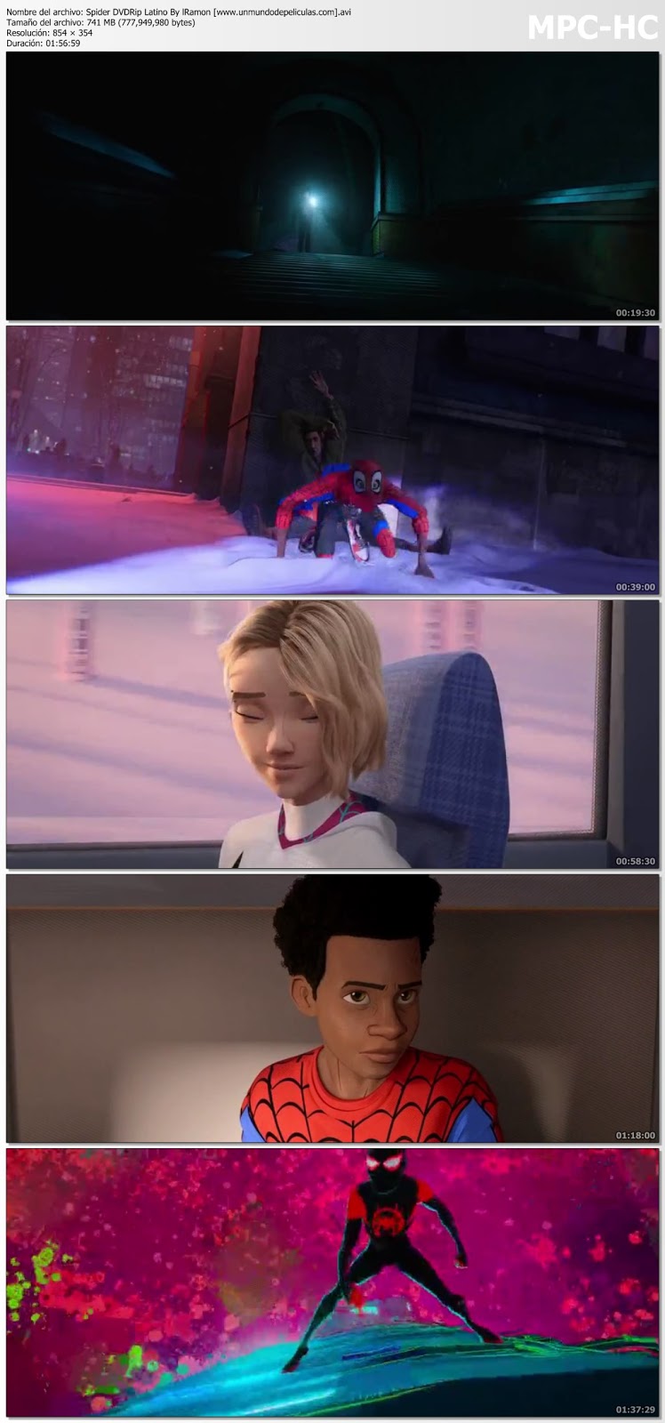 Capturas de la película.