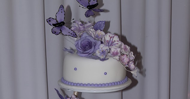 All about cakes: Сиреневый свадебный торт