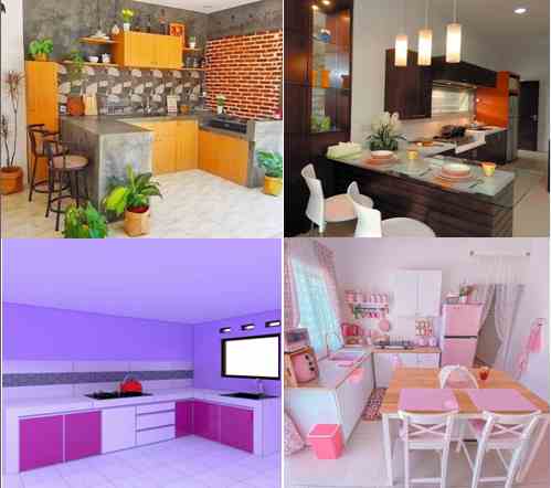 warna cat ruangan dapur rumah minimalis type 36