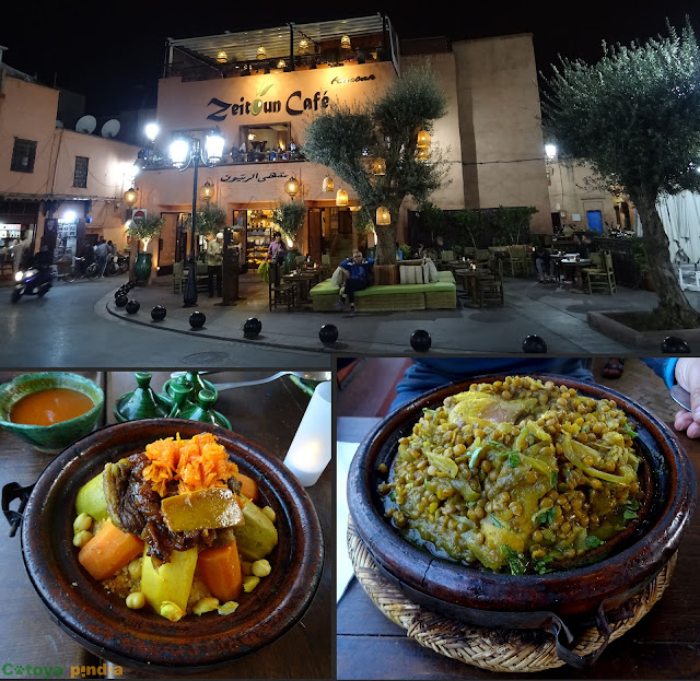 Disfrutando de la noche en Marrakech
