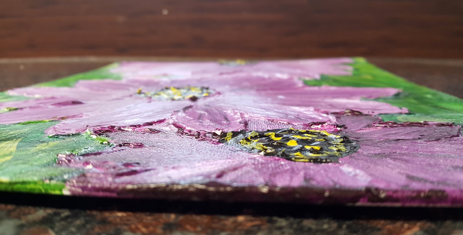 Ms. Eaton's Phileonia Artonian Modeling Paste Acrylic Paintings