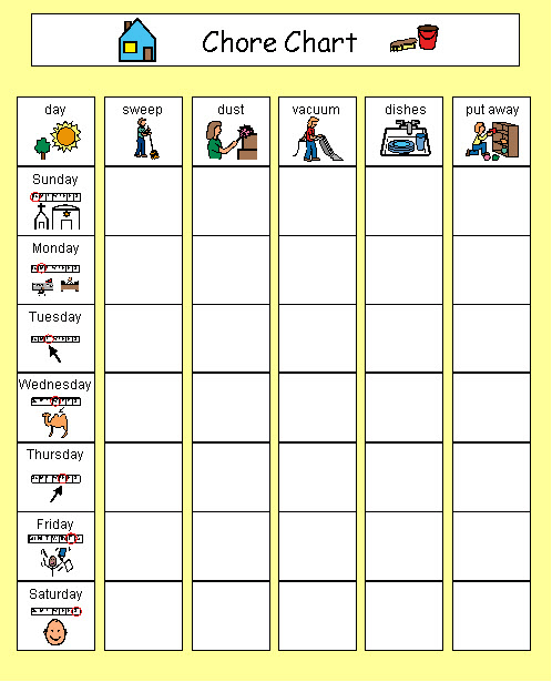 Supernanny Chore Chart
