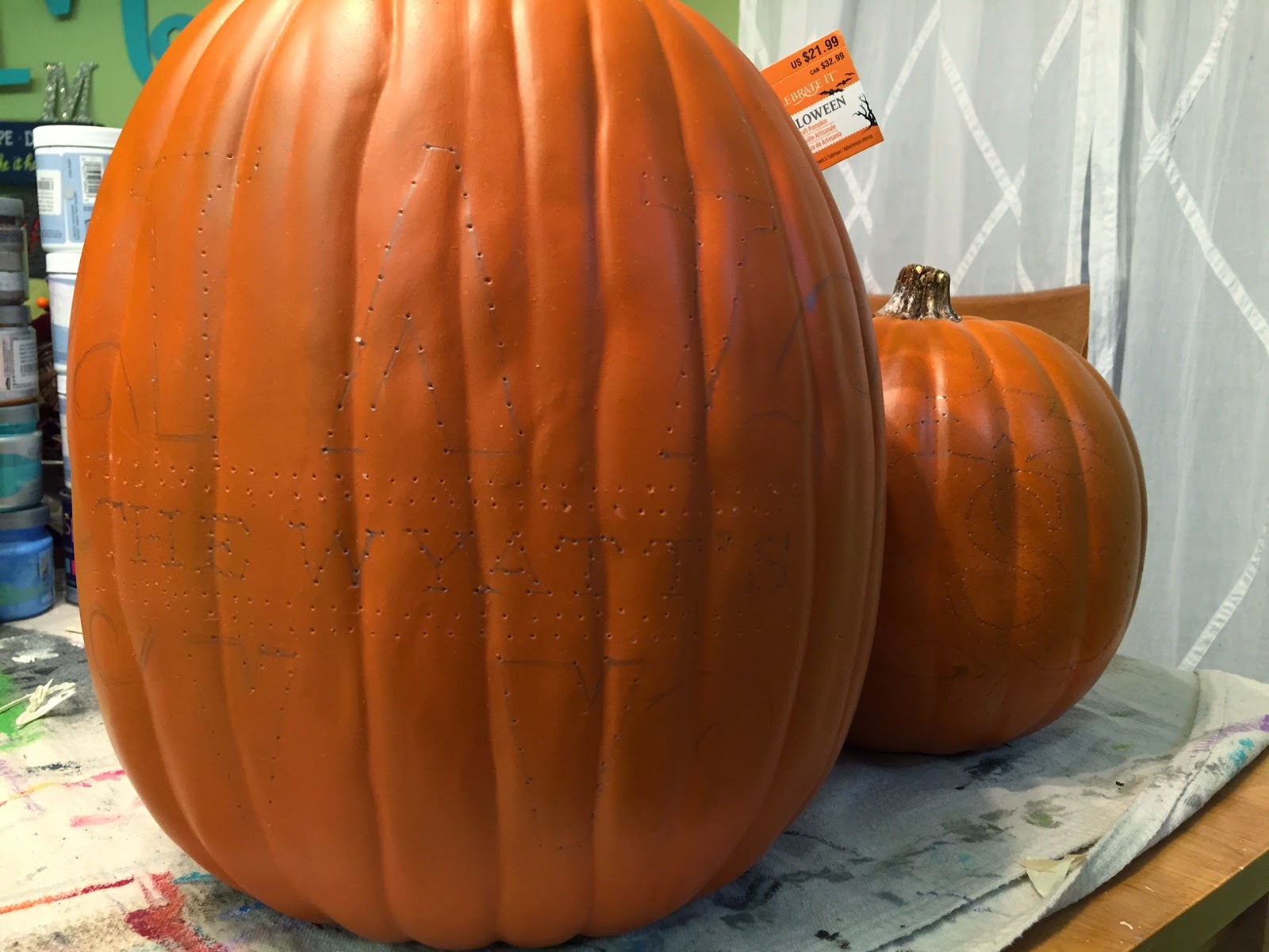 Foam Pumpkin Crafts
 Custom Faux Foam Pumpkin Tutorial
