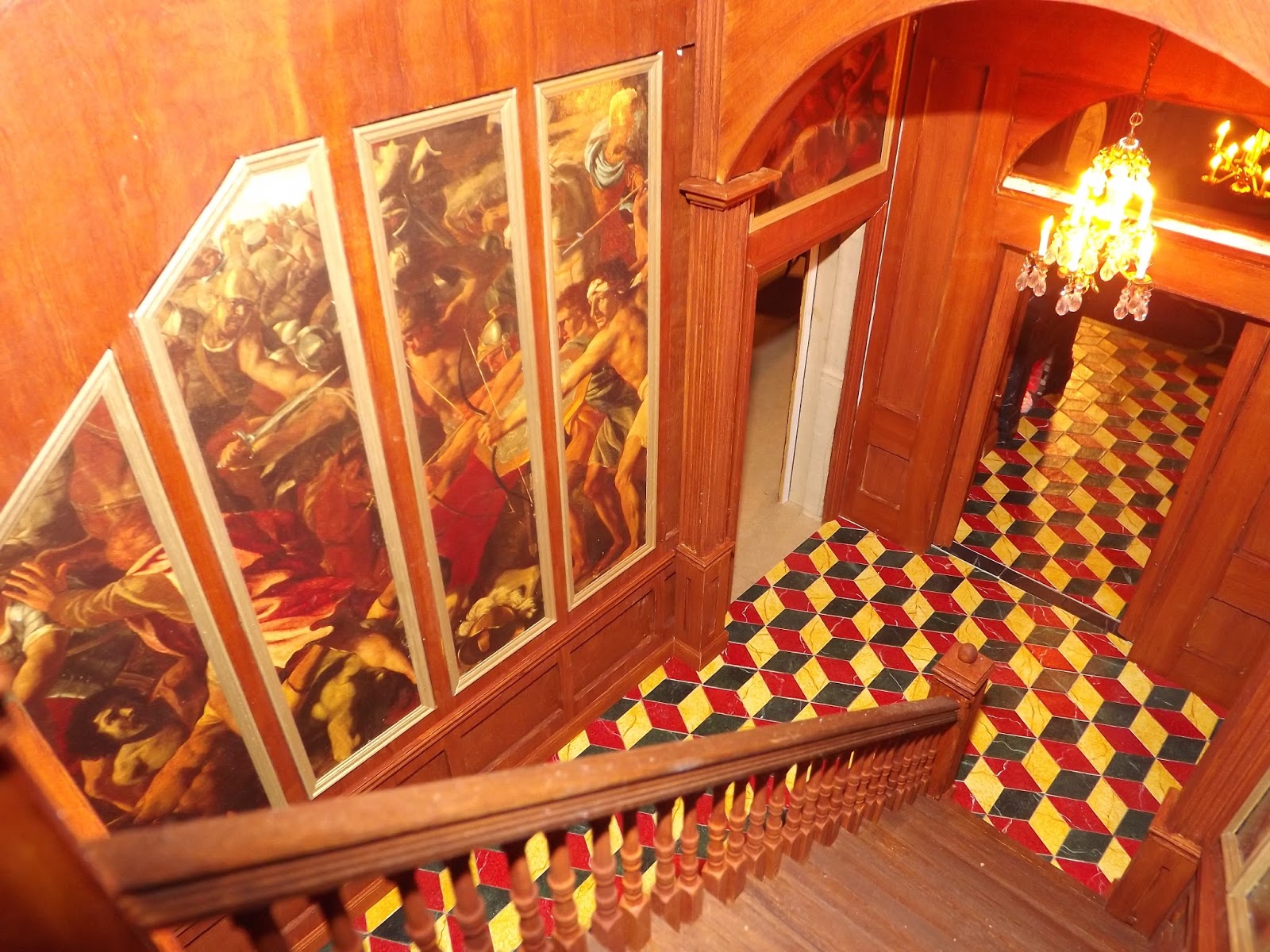 Late Victorian English Manor Dollhouse 1/12 Miniature from Scratch