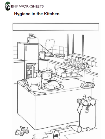 Kitchen Safety Coloring Pages Kitchen Safety Coloring Pages