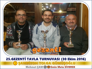 25.Gezenti Tavla Turnuvası 25.Gezenti Tavla Turnuvası