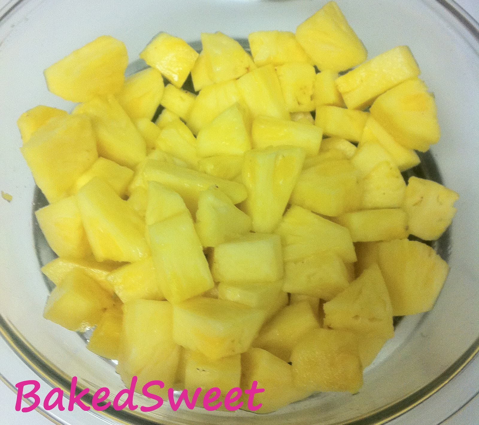 BakedSweet Blog Pineapple Sorbet