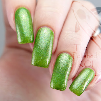 Nvr Enuff Polish Harmony Hills green nail polish