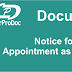 Notice for Appointment as Director