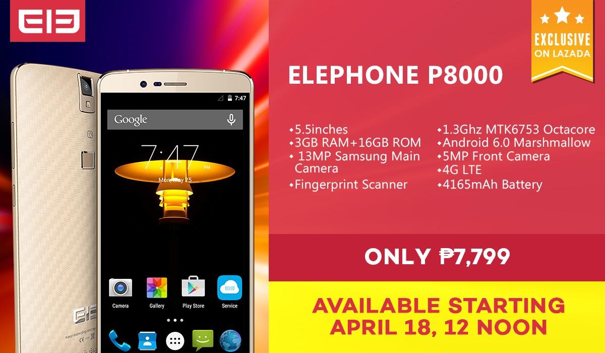 Elephone P8000: Specs, Price and Availability in the Philippines Elephone P8000: Specs, Price and Availability in the Philippines