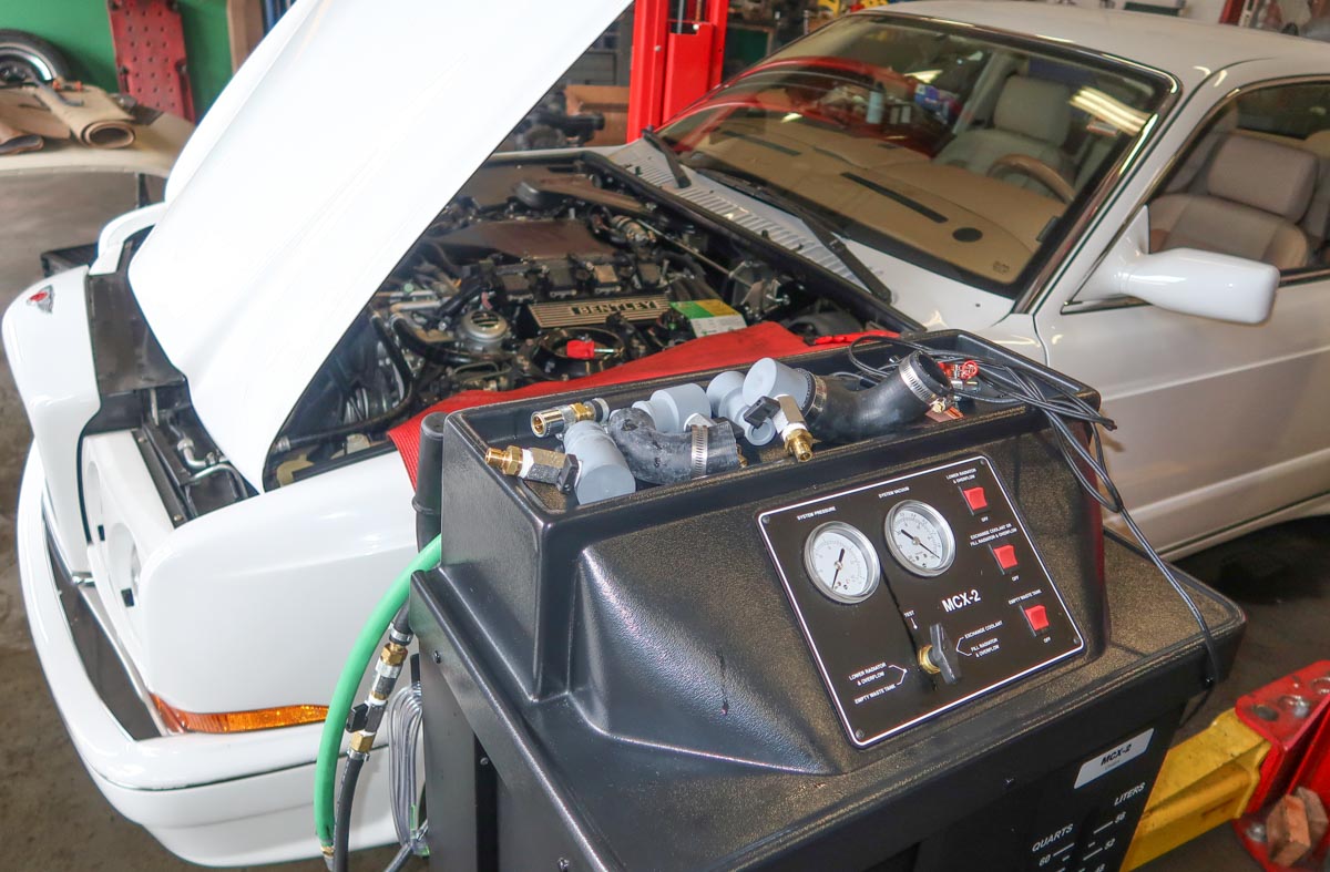 Changing to Evans Waterless Coolant JE Robison Service Bosch Car