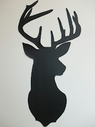deer silhouette christmas printable stencils wall tutorial head stencil painting canvas wood diy justanotherhangup hang another nails silhouettes template heads