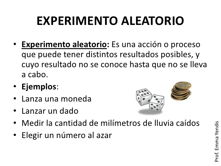 PROBABILIDAD ESTADÍSTICA Estudios de experimento