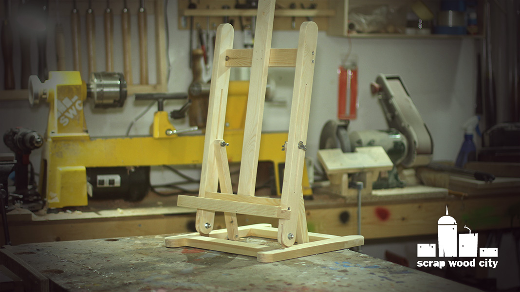 scrap wood city How to make a painter's folding desktop easel
