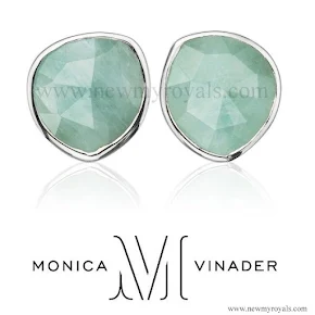 Sophie, Countess of Wessex style Monica Vinader Siren Stud earrings 