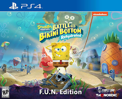 Spongebob Squarepants Battle For Bikini Bottom Rehydrated Game Cover Ps4 Fun Edition