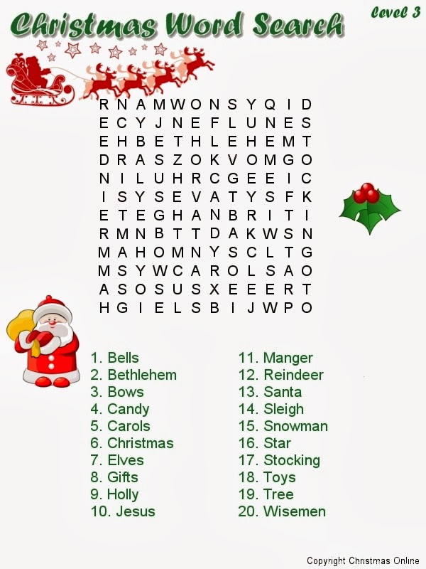 6-easy-christmas-word-search-printables