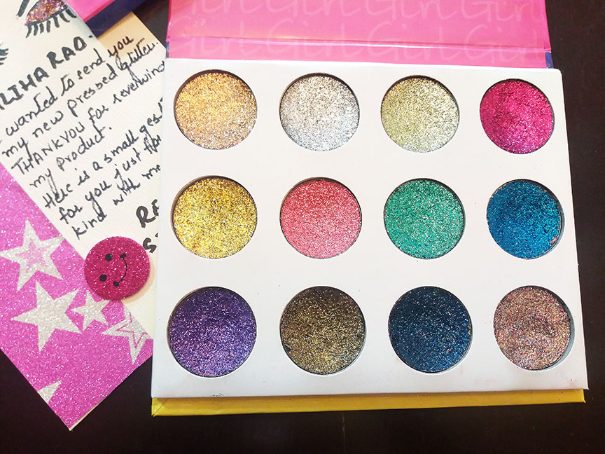 beauty world pressed glitter