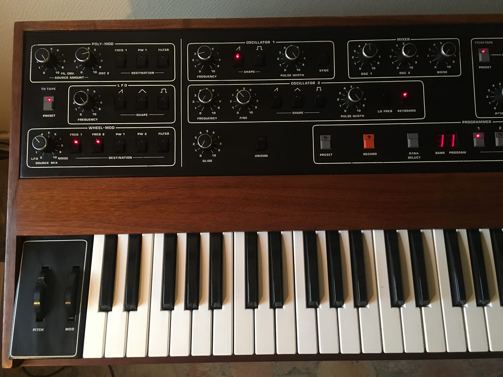 MATRIXSYNTH Sequential Circuits Prophet 5 Rev 2 + Kenton Midi IN/OUT/THRU