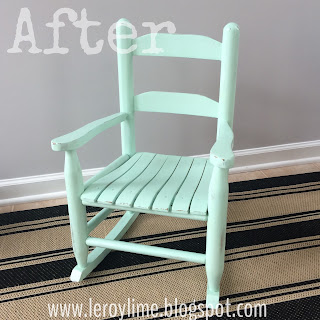 Rocking Chair Makeover Before & After