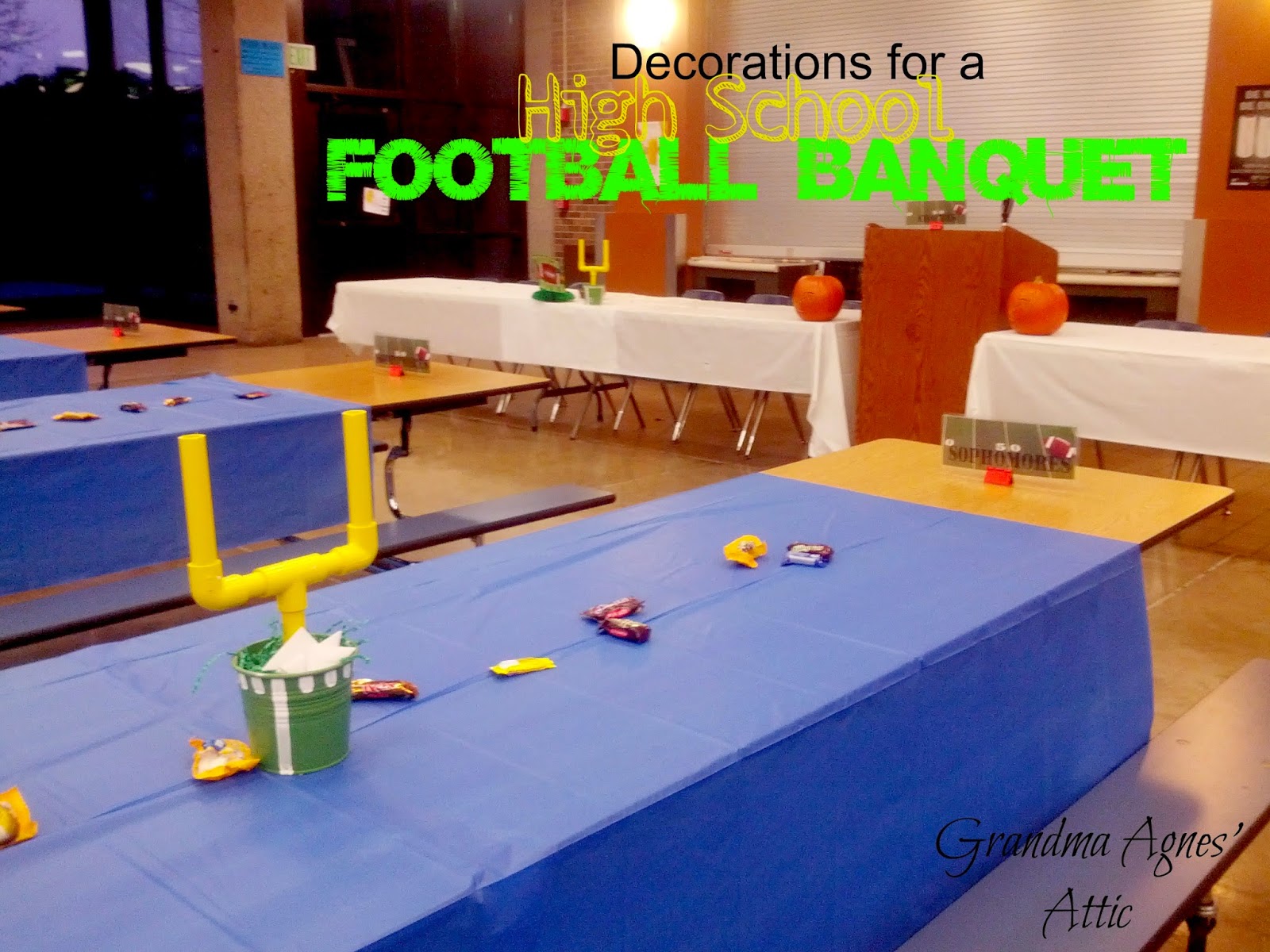 High School Football Table Decorations Photograph Ps See