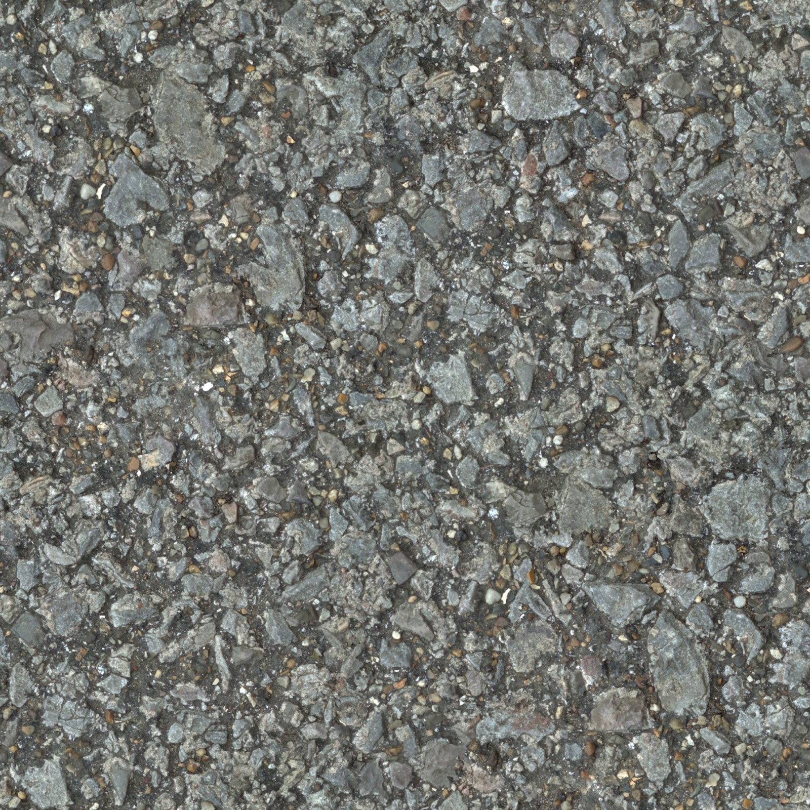 (PEBBLESTONE 3) concrete cobble ground gravel floor seamless texture 2048x2048