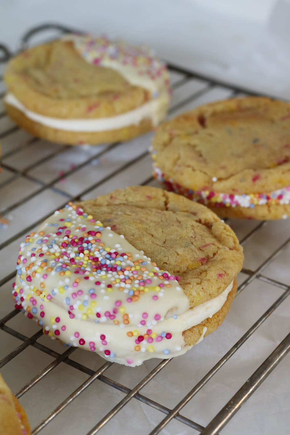 Funfetti Sandwich Cookies | Bake Off Bake Along | Hungry Little Bear