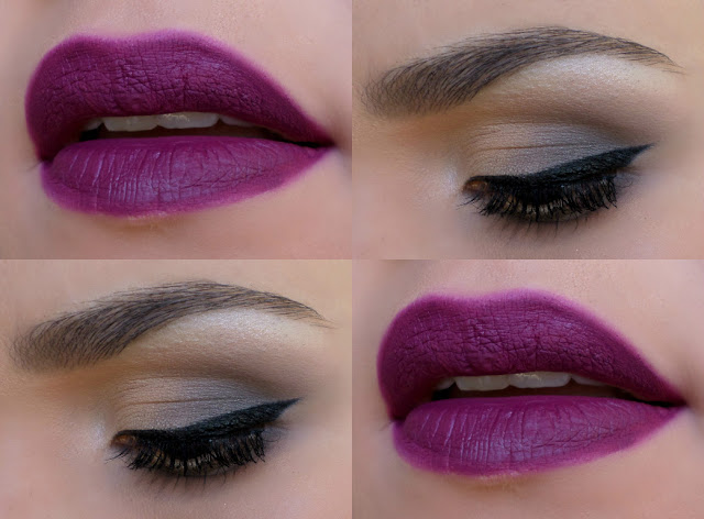 Maquiagem para Casamentos a Noite esfumado cinza batom roxo Maquiagem para Casamentos a Noite esfumado cinza batom roxo