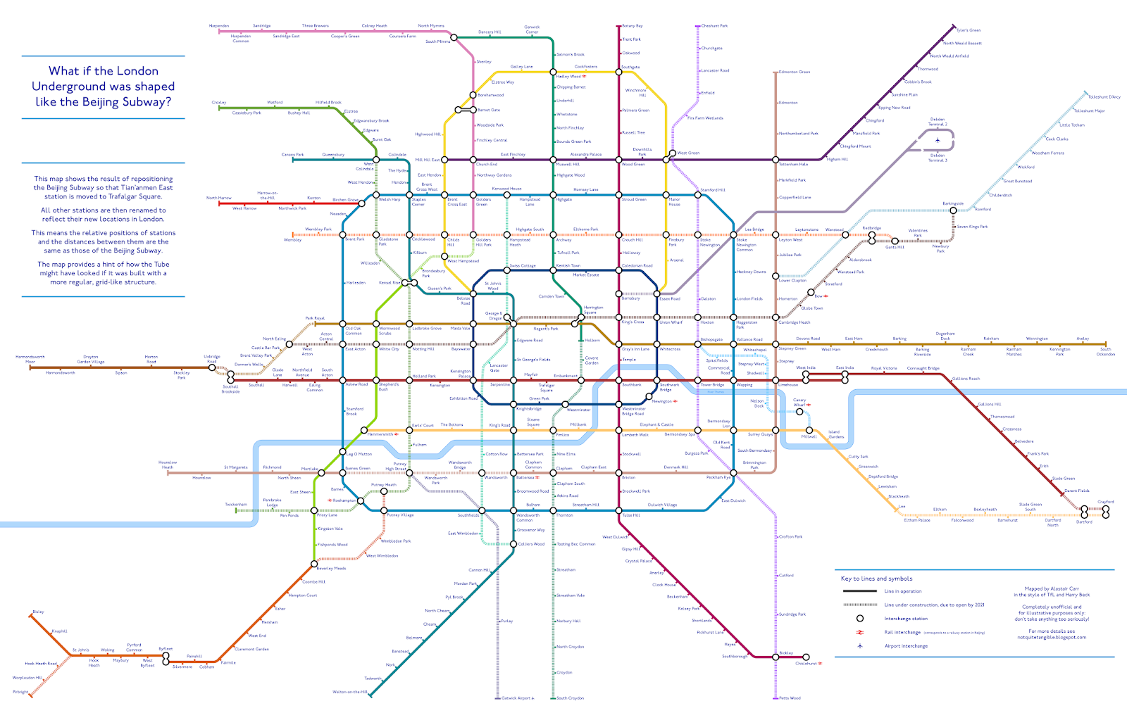 Beijing-Style Tube Map