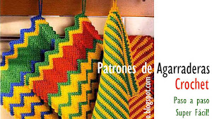 Agarraderas super fáciles para tejer al crochet