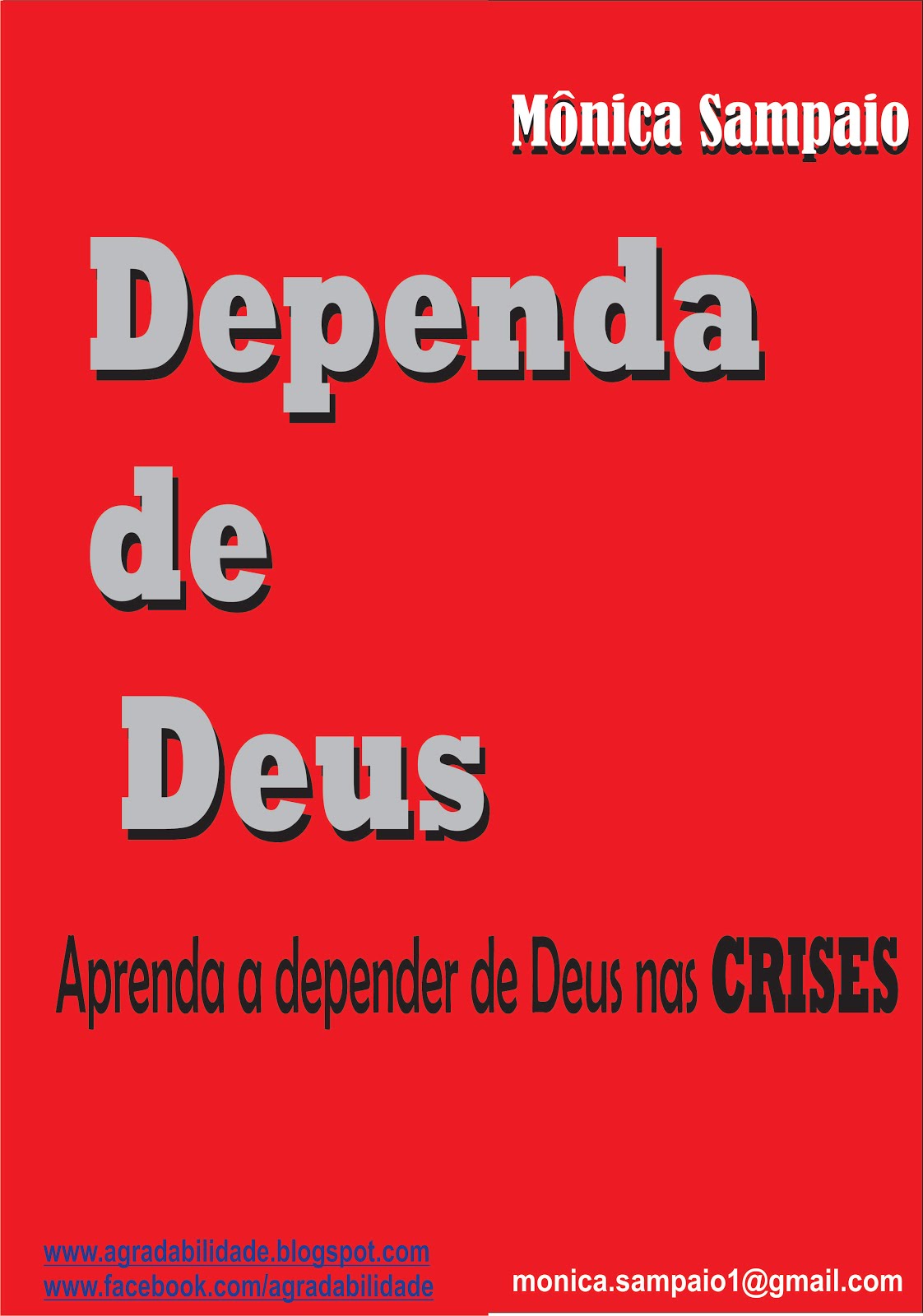 E-book DEPENDA DE DEUS - de Mônica Sampaio