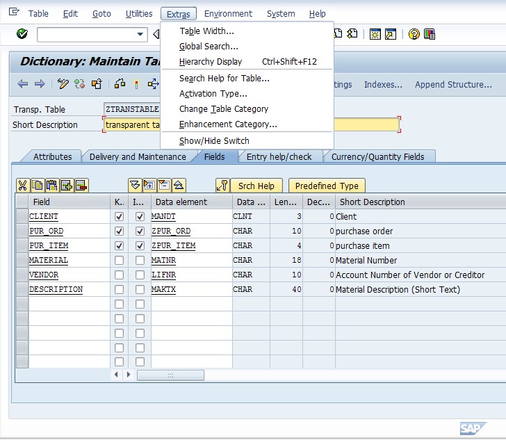 Cluster Table Sap Tutor