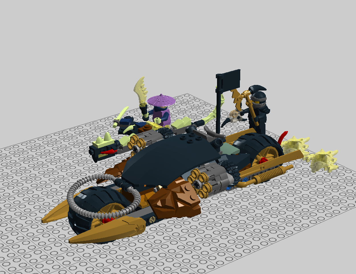lego ninjago blaster bike