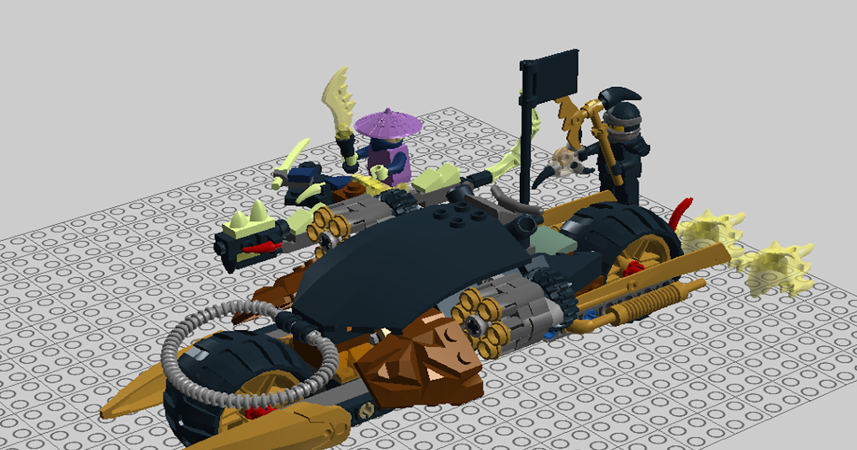 lego ninjago blaster bike