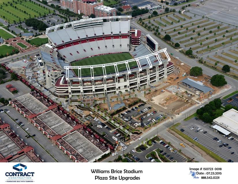 Wood+Partners Inc. Construction Photo Update WilliamsBrice Stadium Springs Brooks Plaza!