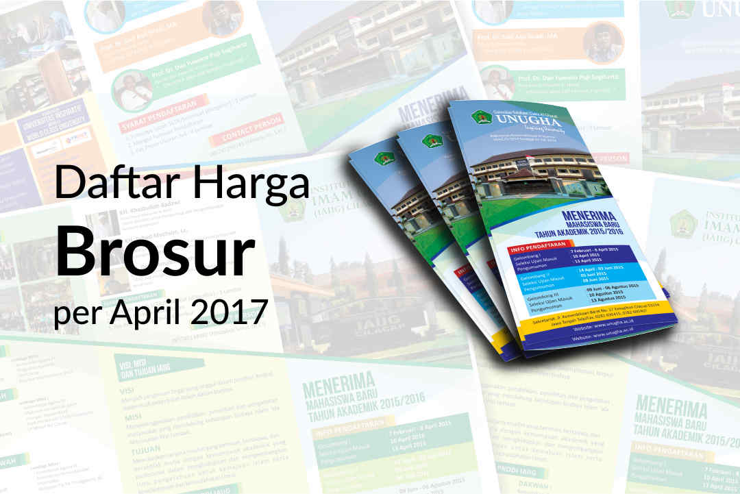 Daftar harga Brosur per April 2017 cetak.in Percetakan