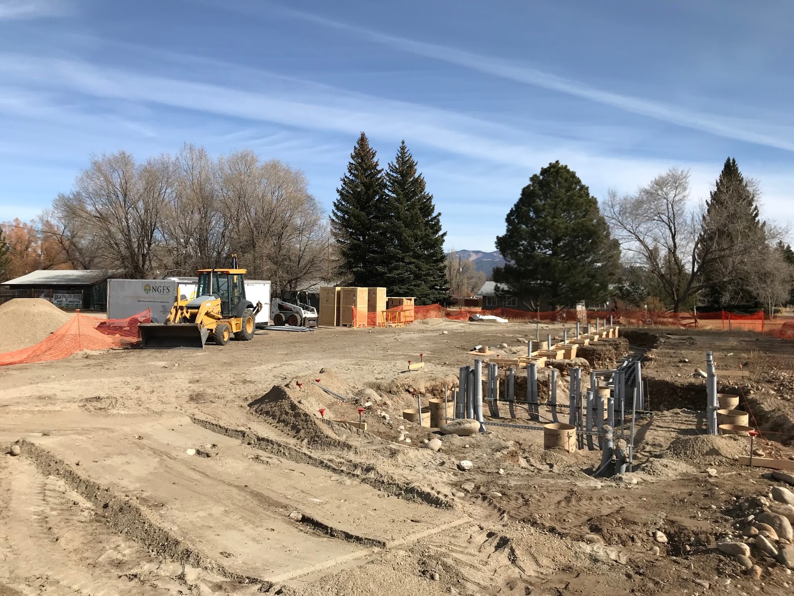 Colorado Springs EV Club Poncha Springs Supercharger under construction