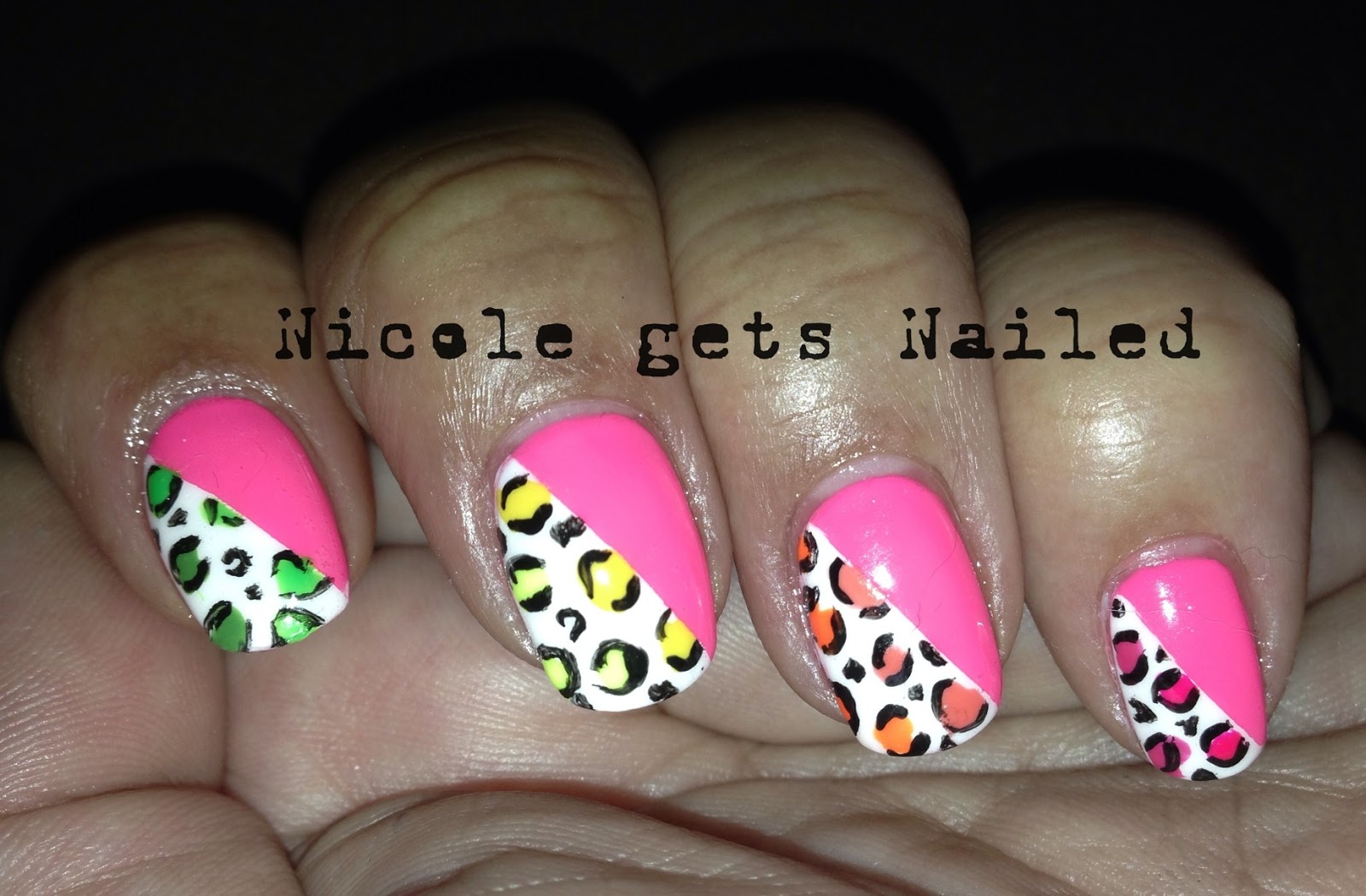Nicole gets Nailed: Neon Inspired