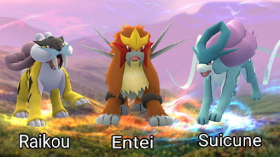Cara Mendapatkan Pokemon Legendaris Raiko, Entei, dan Suicune di Pokemon Go