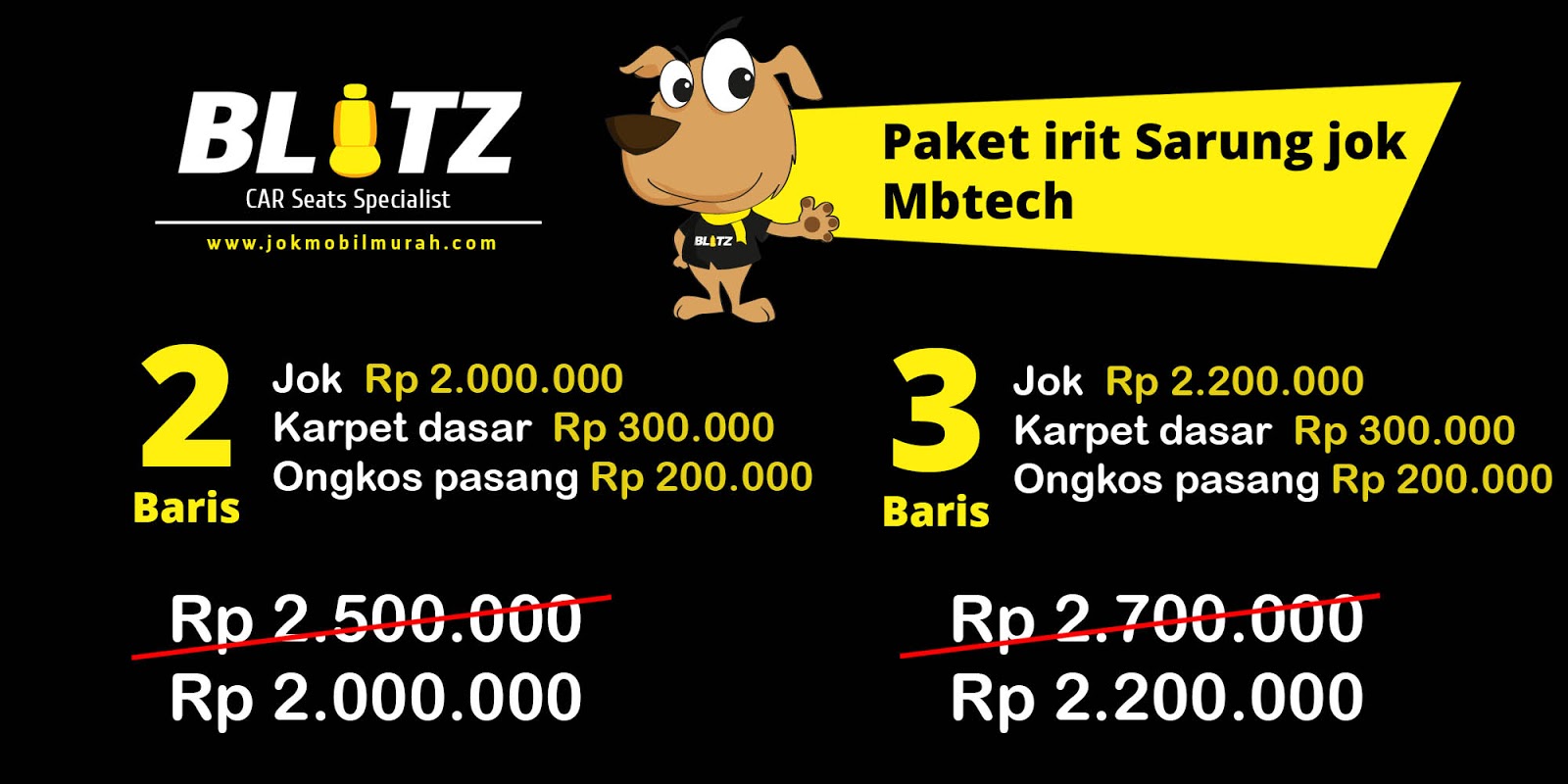 Paket sarung jok mobil mbtech Paket sarung jok mobil mbtech