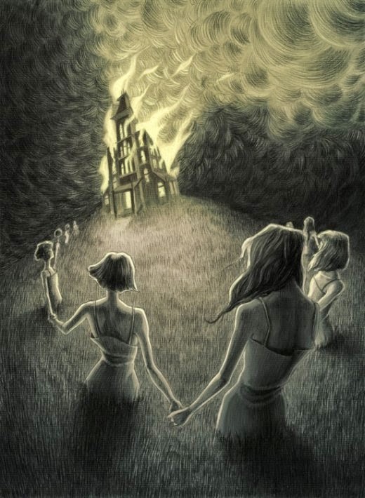 As sombrias e surreais ilustrações de terror de Lenka Simeckova Lenka Simeckova deviantart ilustrações sombrias terror surreal